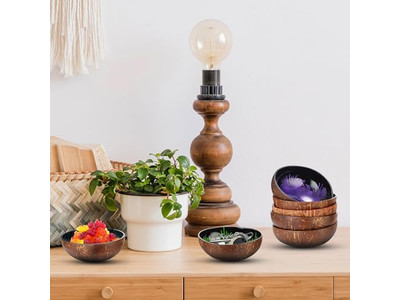 Bowl With Spoon Salad Gift Resin Wood Maker Vietnamese Lacquered Bowls Dough